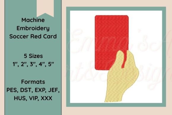 Bring the Game to Your Apparel with Soccer Red Card Embroidery