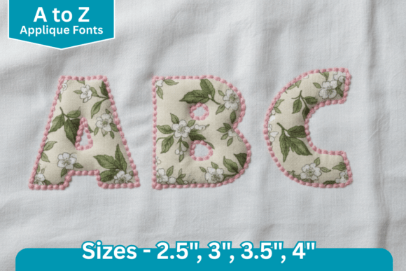 Dot Edge Applique Fonts: A Versatile Embroidery Choice