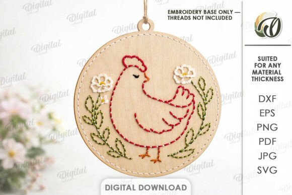Easter Embroidery Blank Laser Cut: A Charming Addition
