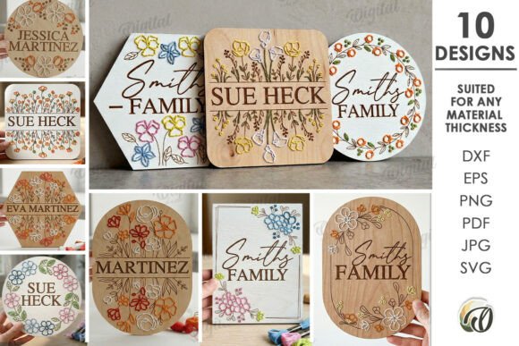 Floral Embroidery Blanks for Seasonal Projects