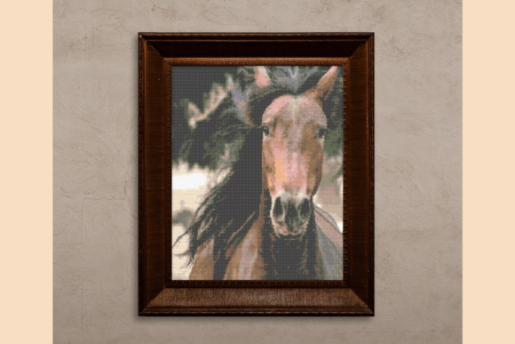 Horse Cross-Stitch Pattern: A Premium Embroidery Design