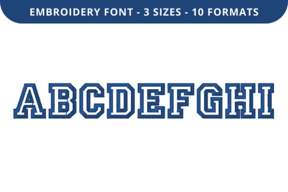Review: College Outline Font a to I for Apparel