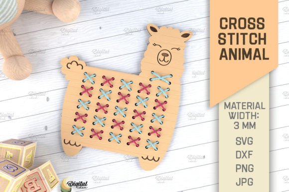 Review: Cross Stitch Animals Laser Cut. Lama SVG
