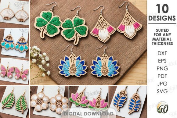Review: Embroidery Earrings Bundle Laser Cut