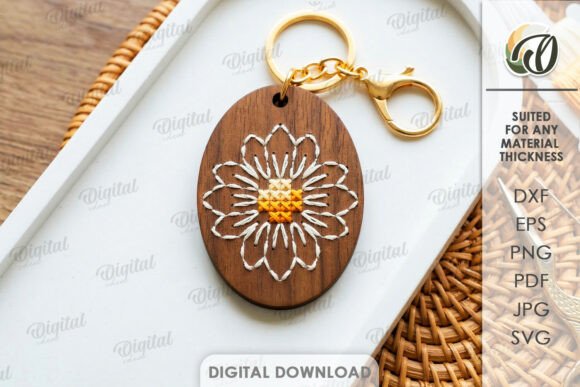 Review: Embroidery Keychain Laser Cut for Holiday Projects