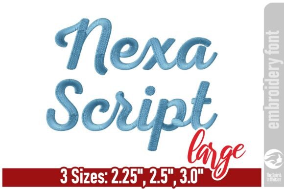 Review: Nexa Script Embroidery Font - Large