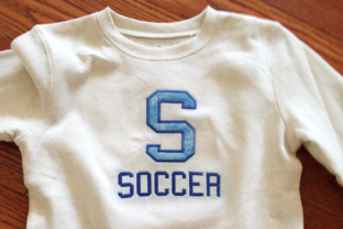 S for Soccer Applique: A Stylish Addition
