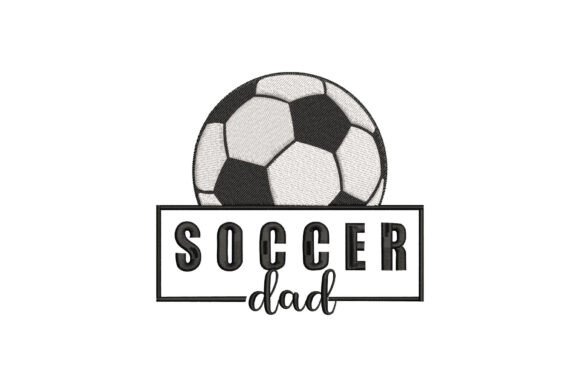 Soccer Dad: A Charming Embroidery Design for Gifts